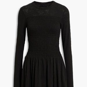 ATM ANTHONY THOMAS MELILLO Shirred slub cotton-jersey mini dress